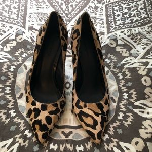 Pour la Victoire Leopard Print Heels